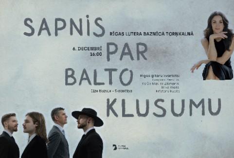 Izrādes "SAPNIS PAR BALTO KLUSUMU | Kaspars Zemītis - Kārlis Matīss Zitmanis - Miks Akots- Kristens Kupčs un Ilze Ķuzule-Skrastiņa" attels