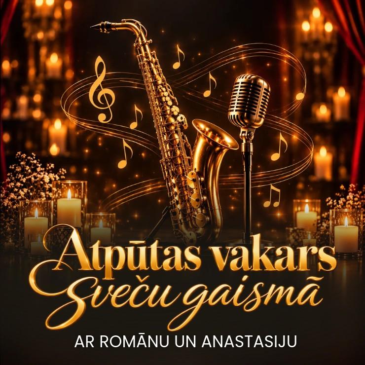 Изображение спектакля "Atpūtas vakars SVEČU GAISMĀ ar Romānu un Anastasiju"