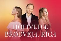 Meklēšanas rezultāta izrādes "HOLIVUDA. BRODVEJA. RĪGA. Daumants Kalniņš, Paula Saija, Agate Grīnhofa, Orķestris "Rīga"" attels