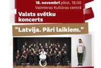 Meklēšanas rezultāta izrādes "Svētku koncerts "Latvija. Pāri laikiem." / Arturs Gruzdiņš, pūtēju orķestris "Signāls", jauktais koris "Valmiera"" attels