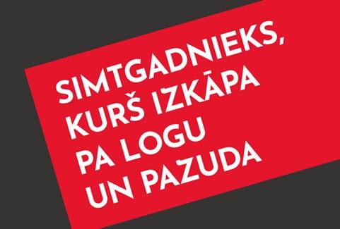 Izrādes "SIMTGADNIEKS, KURŠ IZKĀPA PA LOGU UN PAZUDA" attels