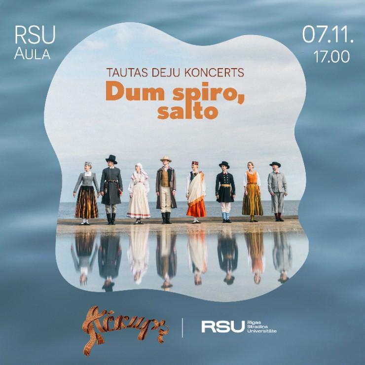 Izrādes "Tautas deju koncerts "Dum spiro, salto"" attels