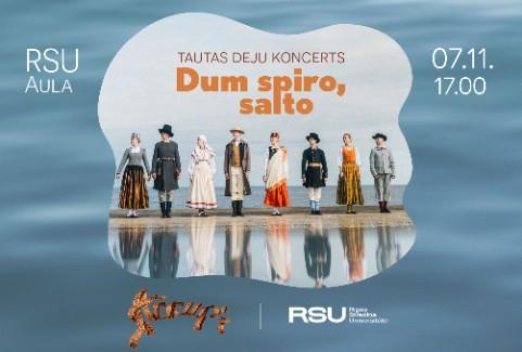 Izrādes "Tautas deju koncerts "Dum spiro, salto"" attels