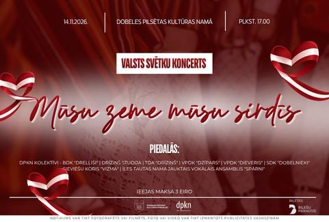 Izrādes "Valsts svētku koncerts "Mūsu zeme mūsu sirdīs"" attels