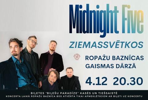 Изображение спектакля "Grupa “Midnight Five” Ropažu baznīcas “Gaismas dārzā”"