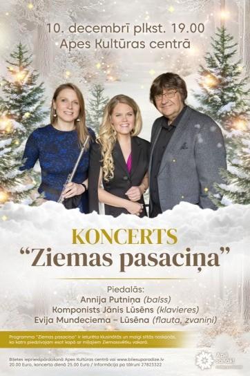 Meklēšanas rezultāta izrādes "Ziemassvētku koncerts “Ziemas pasaciņa”" attels