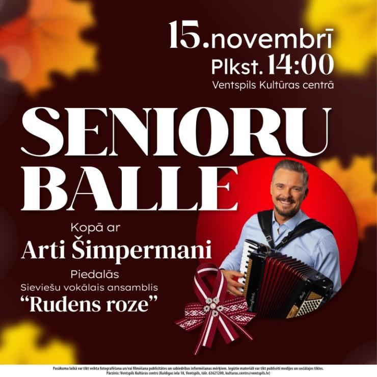Izrādes "Senioru balle kopā ar Arti Šimpermani" attels