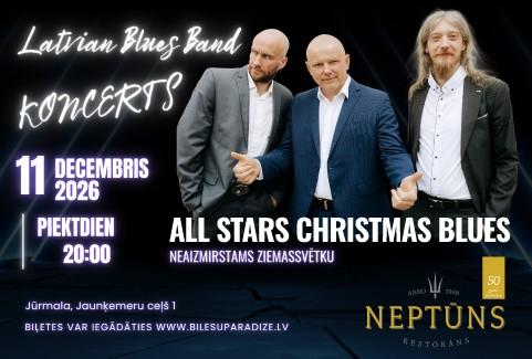 Изображение спектакля "All Star Christmas Blues – neaizmirstams Ziemassvētku koncerts restorānā Neptūns"