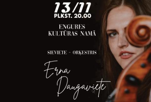 Изображение спектакля "ERNA DAUGAVIETE | Sieviete - orķestris"