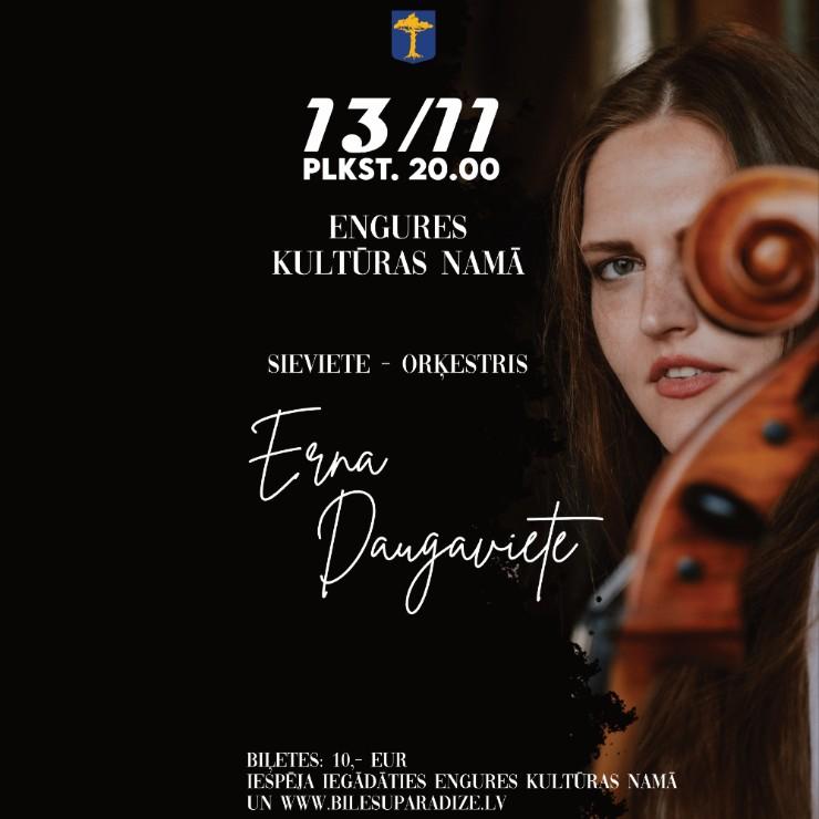 Изображение спектакля "ERNA DAUGAVIETE | Sieviete - orķestris"