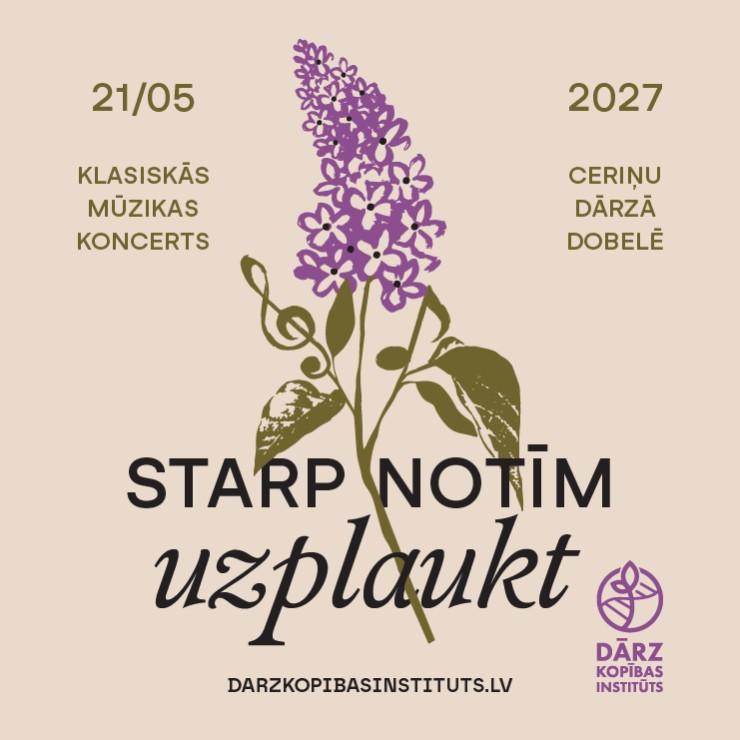 Izrādes "Ceriņu koncerts - Starp notīm uzplaukt!" attels