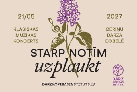 Izrādes "Ceriņu koncerts - Starp notīm uzplaukt!" attels