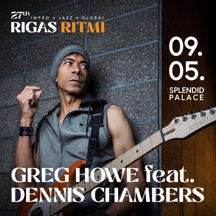 Izrādes "RĪGAS RITMI 2027 | Greg Howe feat. Dennis Chambers" attels