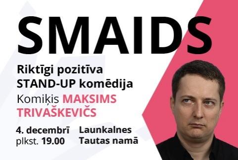 Изображение спектакля "STAND UP KOMĒDIJA “SMAIDS” | Maksims Trivaškevičs"