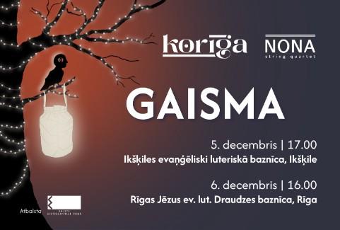 Image of the event "KORĪGA, NŌNA: Gaisma"