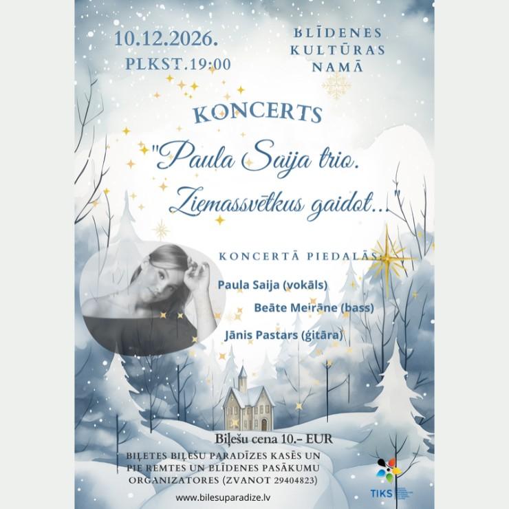 Изображение спектакля "Koncerts "Paula Saija Trio. Ziemassvētkus gaidot""