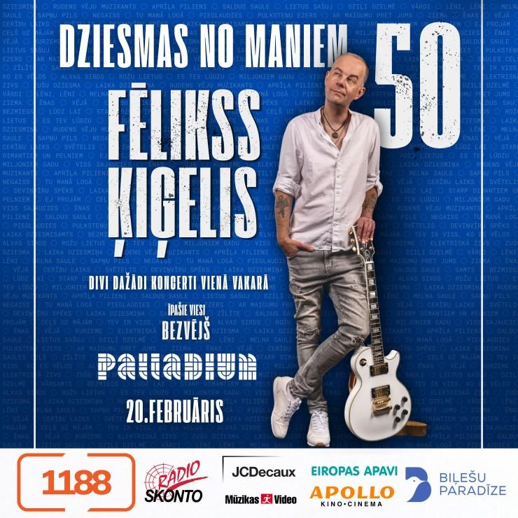 Изображение спектакля "Fēlikss Ķiģelis - DZIESMAS NO MANIEM 50"