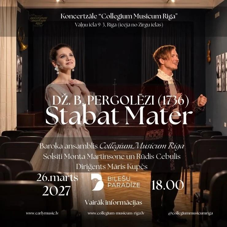 Изображение спектакля "Džovanni Batista Pergolēzi - STABAT MATER"
