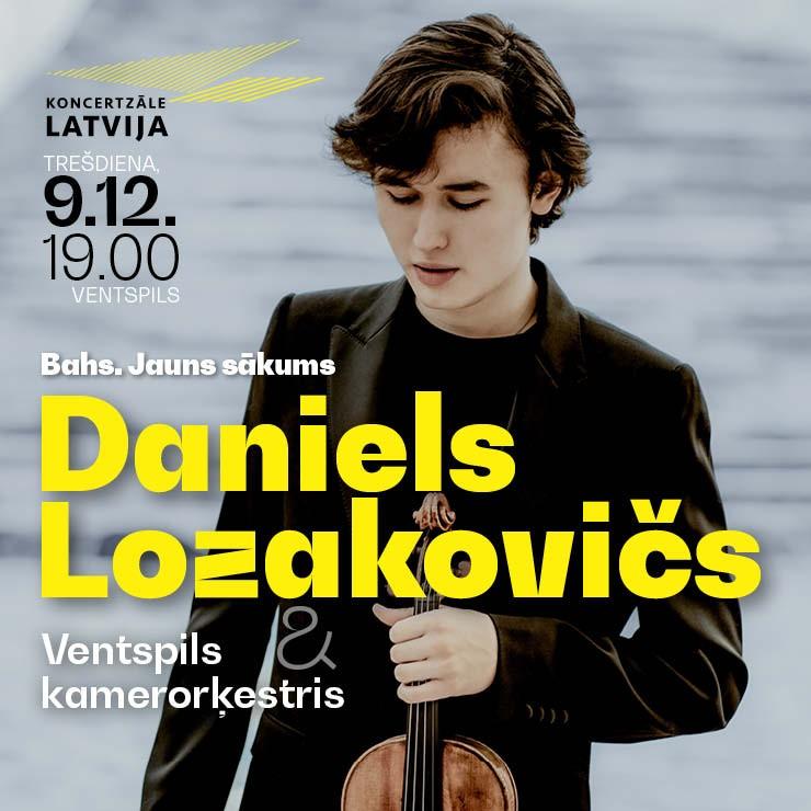 Izrādes "Bahs. Jauns sākums. Daniels Lozakovičs & Ventspils kamerorķestris" attels