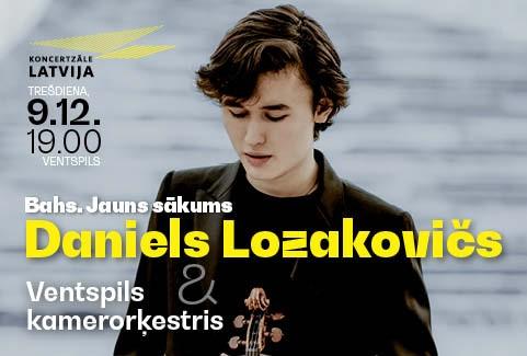 Izrādes "Bahs. Jauns sākums. Daniels Lozakovičs & Ventspils kamerorķestris" attels